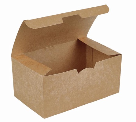 Коробка картонная для наггетсов 150х91х70мм ECO FAST FOOD BOX для 9 шт. Размер L (миди) цвет Крафт DoECO (х50/500)