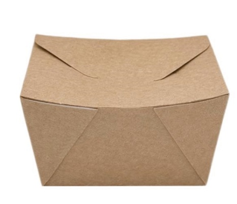 Контейнер бумажный 600мл 110х90х73мм ECO FOLD BOX цвет Крафт DoECO (х25/375)